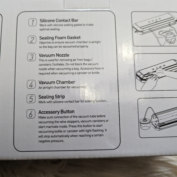 NEE Megawise Food Vacuum Sealer - Picture 3 of 5